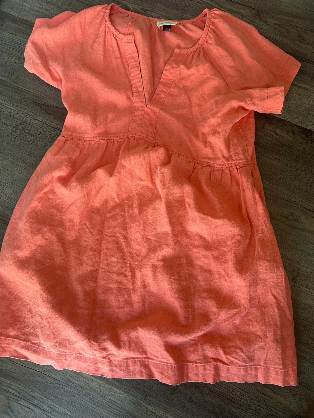 Universal Thread Coral Short-Sleeve Tunic Dress